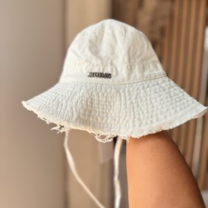 Jacquemus - chapéu de balde Artichaut - Branco Quebrado